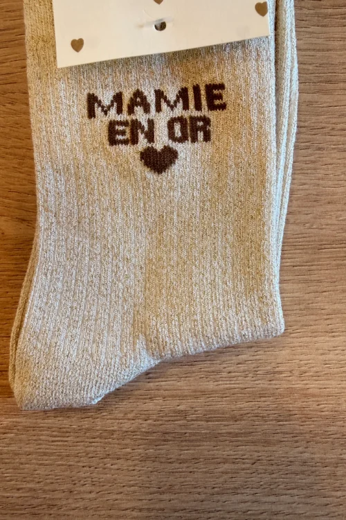 Chaussettes Paillettes MAMIE EN OR | Dream By C