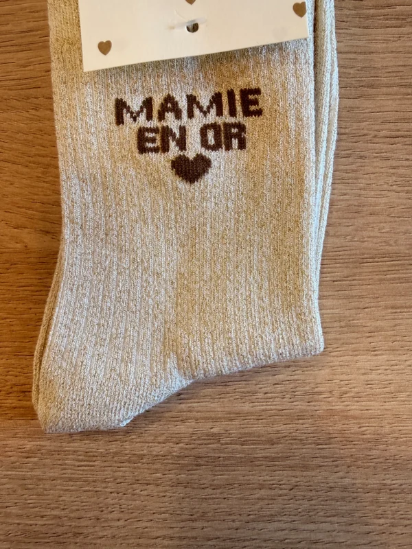 Chaussettes Paillettes MAMIE EN OR | Dream By C