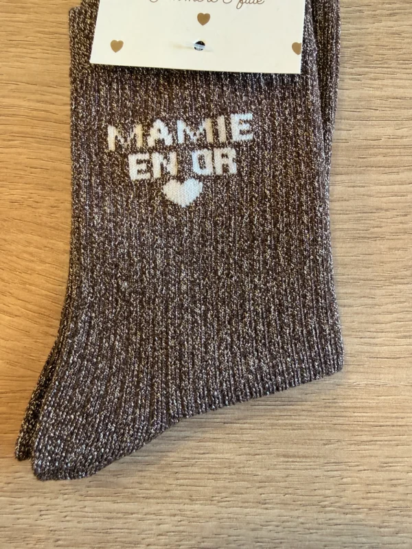 Chaussettes Paillettes MAMIE EN OR | Dream By C