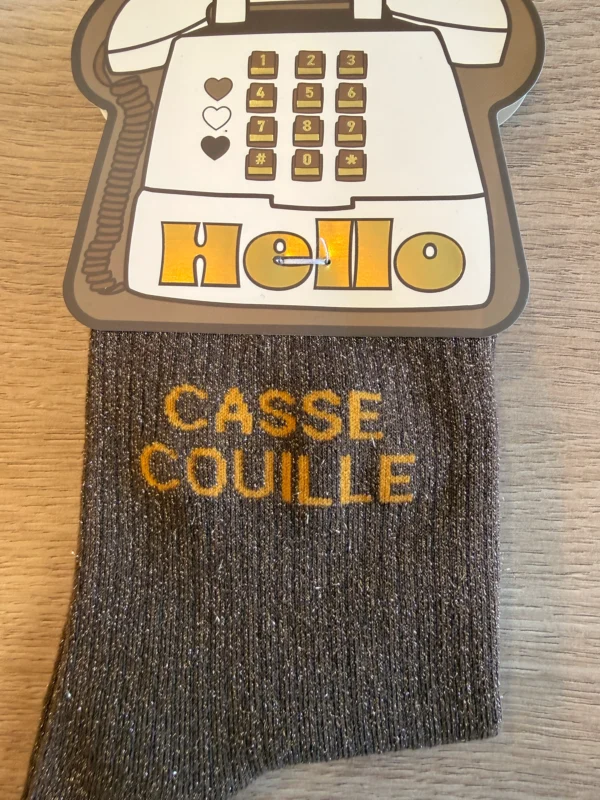Chaussettes Casse Couille à Paillettes | Idée Cadeau | Dream By C
