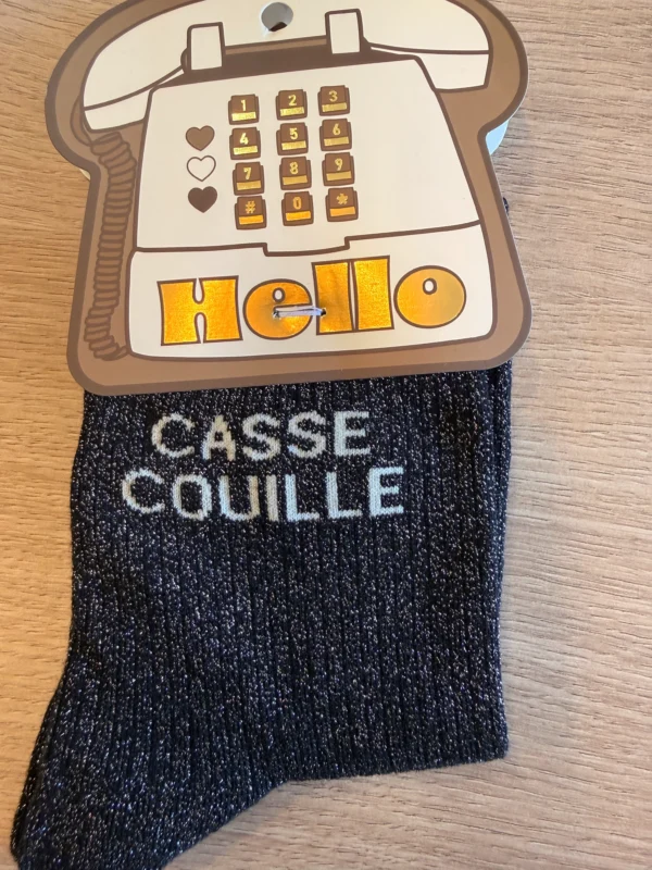 Chaussettes Casse Couille à Paillettes | Idée Cadeau | Dream By C