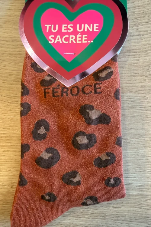 Chaussettes Paillettes Léopard Femme | Dream By C