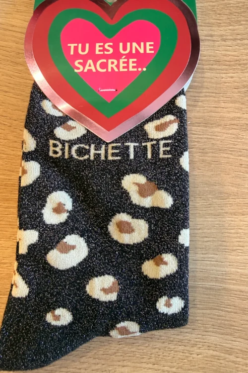 Chaussettes Paillettes Léopard Femme | Dream By C