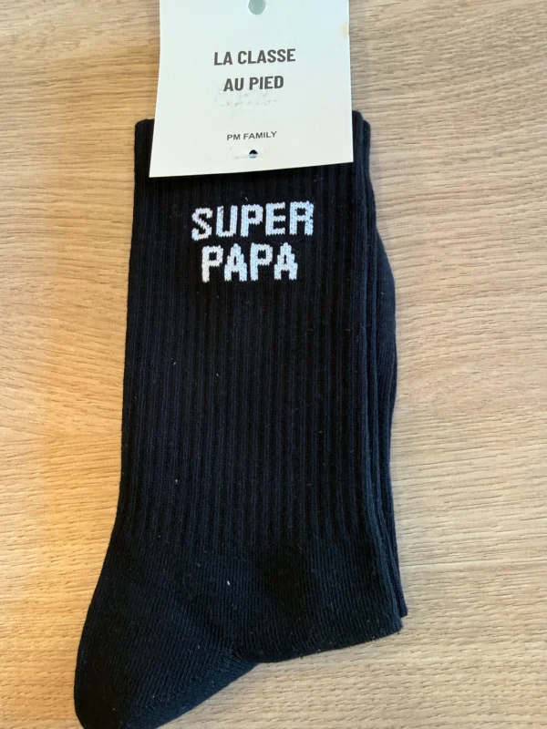 Chaussettes Super Papa Hommes | Idée Cadeau | Dream By C