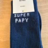 Chaussettes Super Papy Hommes Bleu Marine | Dream By C