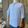 --chemises-grosses-rayures-hommes-de-couleur-- Chemise Grosses Rayures Homme Col Mao | Dream By C