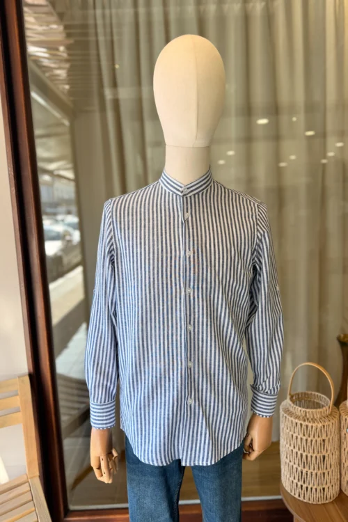Chemise Lin Homme Col Mao – 3 Coloris | Dream By C