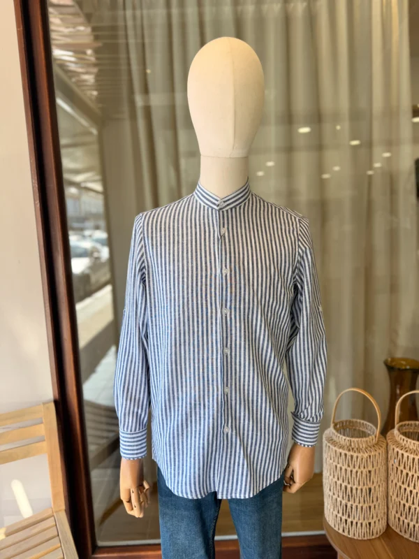 Chemise Lin Homme Col Mao – 3 Coloris | Dream By C