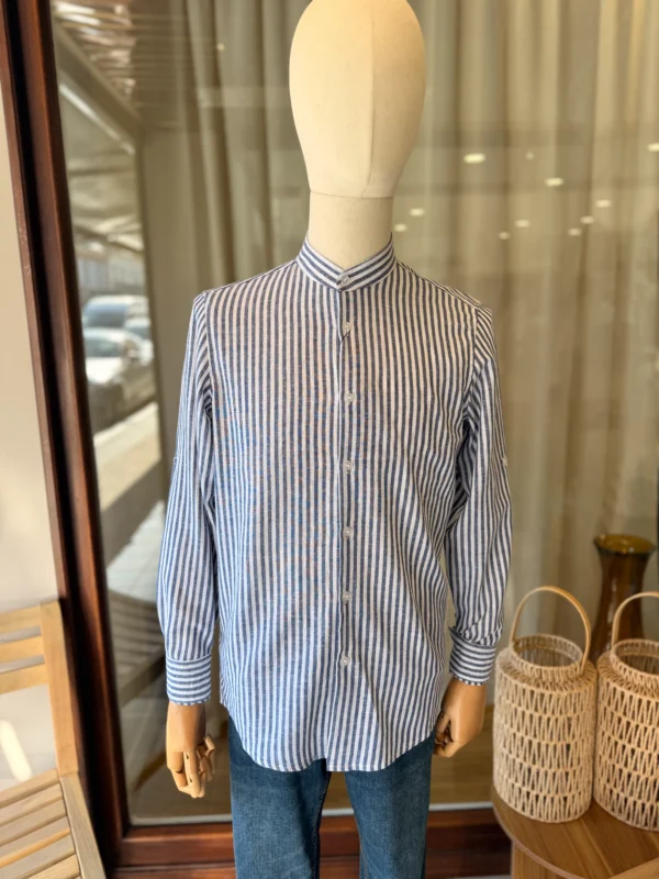 Chemise Lin Homme Col Mao – 3 Coloris | Dream By C
