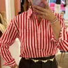 Chemise Rayée Oversize Col Chemise | Dream By C