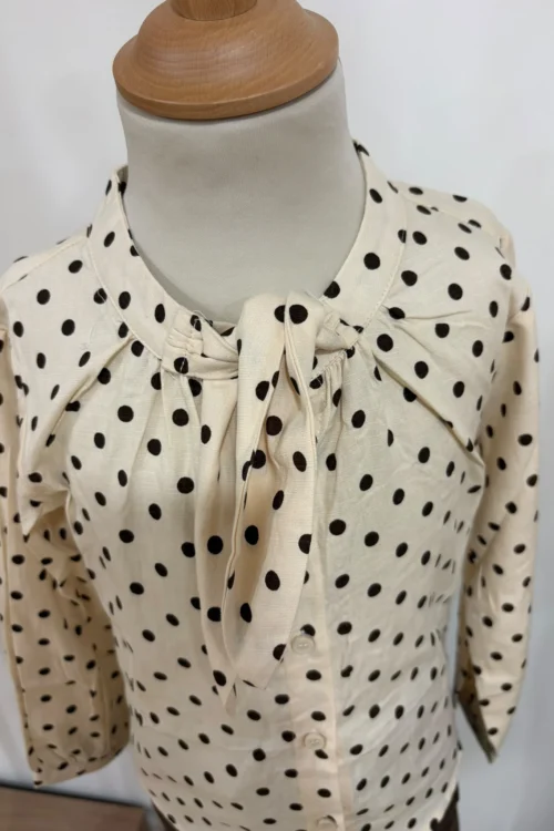 -chemisier-pois-chocolat-matchy-matchy-enfant Chemisier Pois Chocolat Matchy Matchy | Dream By C