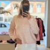 Gilet Marinière Rose et Blanc | Dream By C