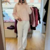 Gilet Marinière Rose et Blanc | Dream By C