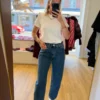 Jean Barrel Bleu Vintage Taille Haute | Dream By C