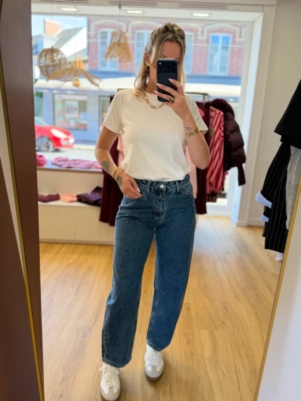 Jean Barrel Bleu Vintage Taille Haute | Dream By C