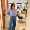 Jean Flare Bleu Foncé Femme | Dream By C