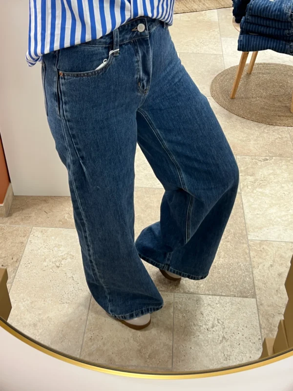 Jean Flare Bleu Foncé Femme | Dream By C