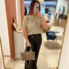 Jean Flare Brut Chocolat Femme | Dream By C