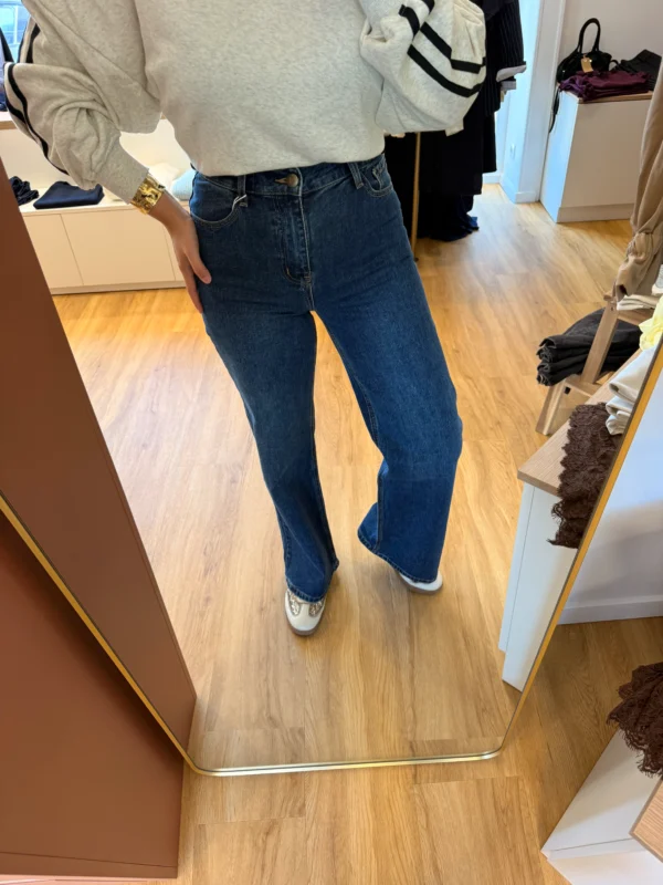 Jean Regular Bleu Foncé Femme | Dream By C