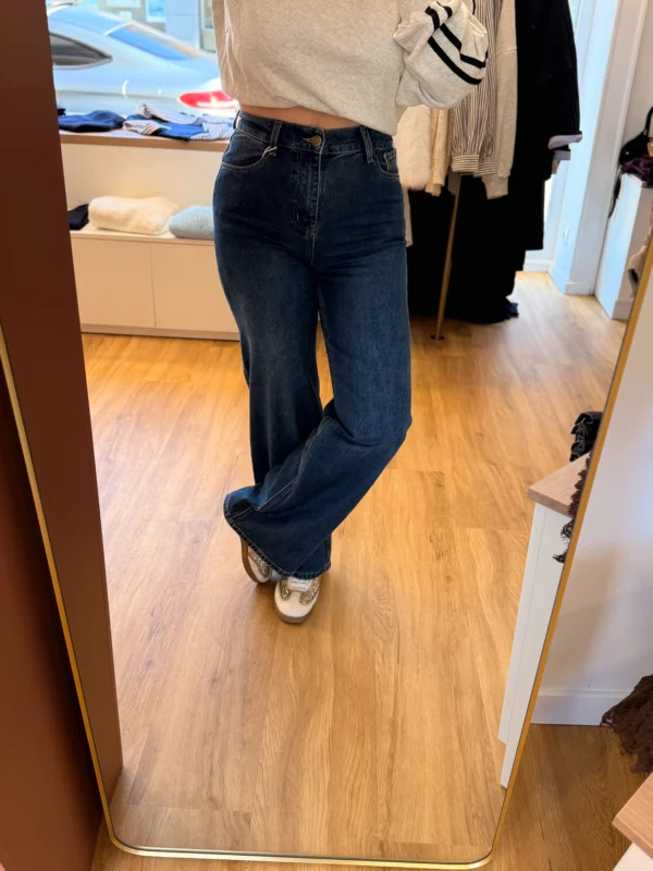 Jean Regular Bleu Foncé Femme | Dream By C