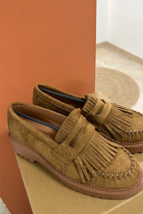 mocassins-franges-semelle-crantee- Mocassins Franges Semelle Crantée | Dream By C