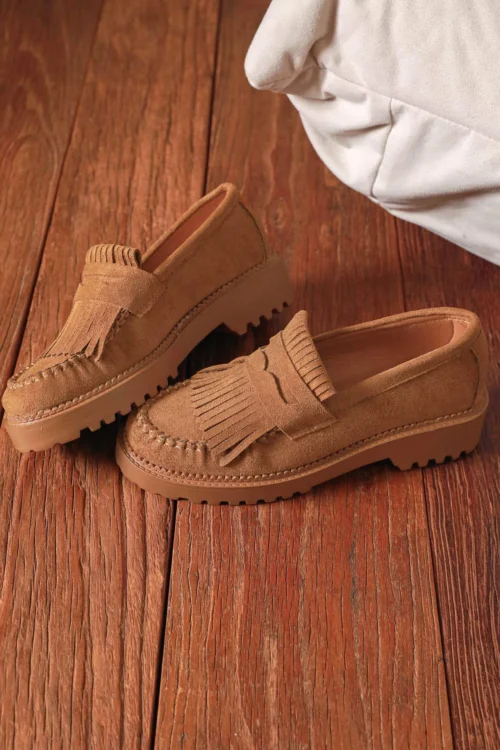 Mocassins Franges Semelle Crantée | Dream By C