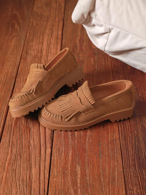 Mocassins Franges Semelle Crantée | Dream By C
