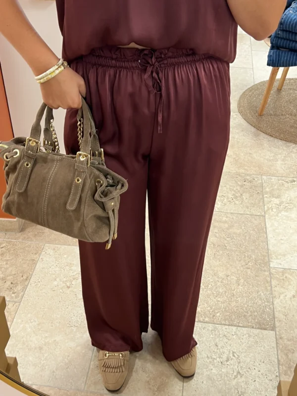 Pantalon Fluide Satiné Femme – 5 Coloris | Dream By C