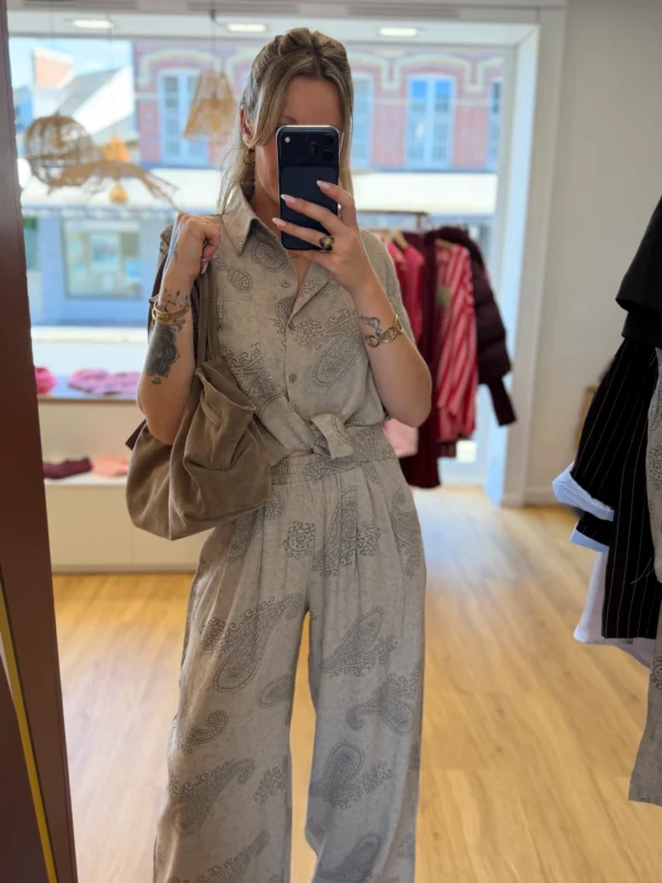 Pantalon Fluide Taupe Cachemire | Dream By C