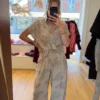 Pantalon Fluide Taupe Cachemire | Dream By C