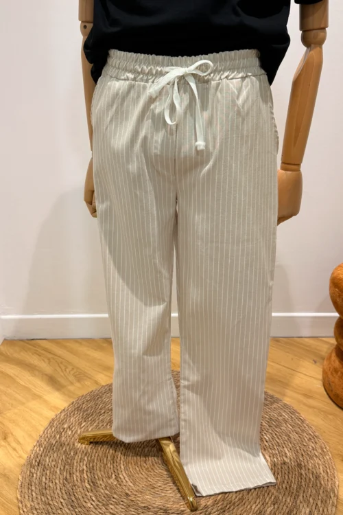 Pantalon Homme Rayures Taille Élastique | Dream By C