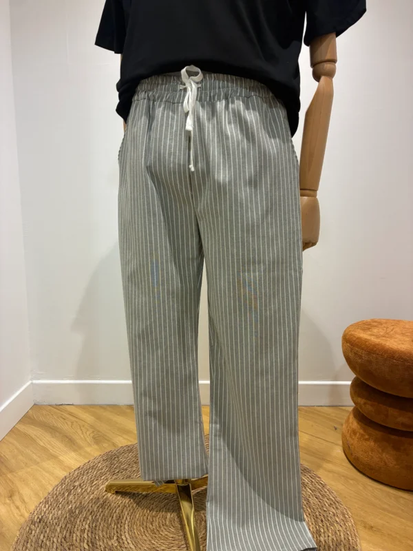 Pantalon Homme Rayures Taille Élastique | Dream By C