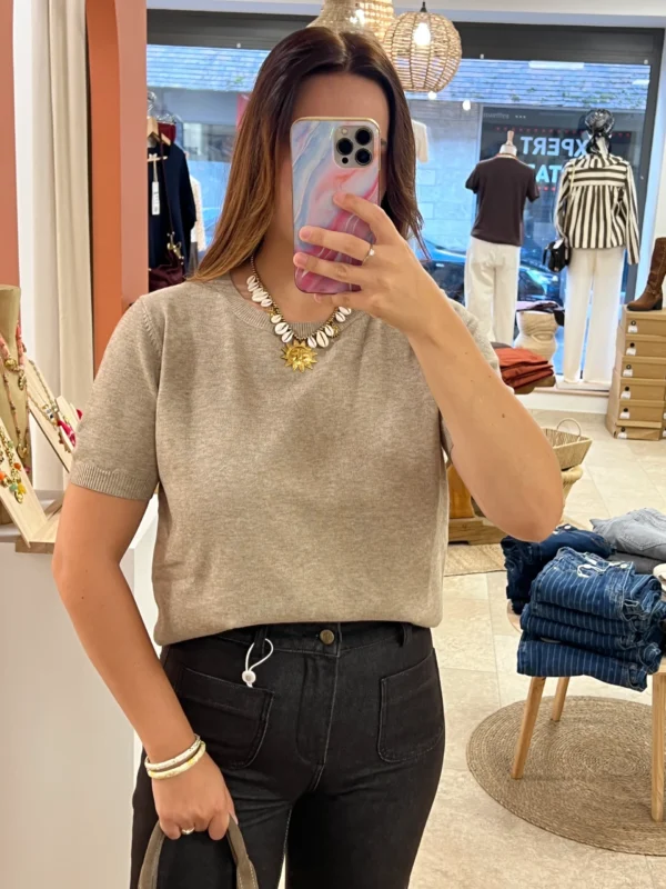 Pull Manches Courtes Cachemire Femme – 6 Coloris | Dream By C