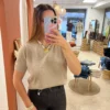 Pull Manches Courtes Cachemire Femme – 6 Coloris | Dream By C