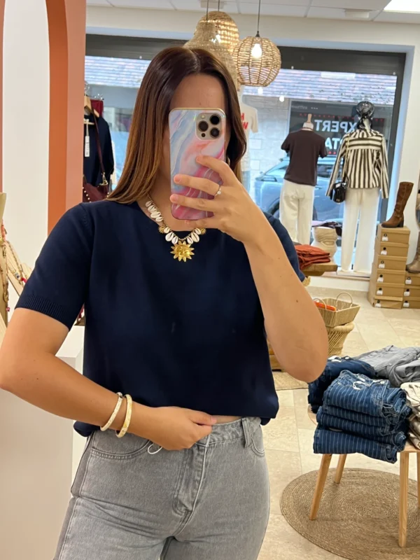 Pull Manches Courtes Cachemire Femme – 6 Coloris | Dream By C