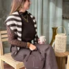 Pull Sans Manches Col Vagues | Dream By C