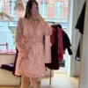 Robe Courte Tachetée Pulpeuses – Écru & Orange | Dream By C