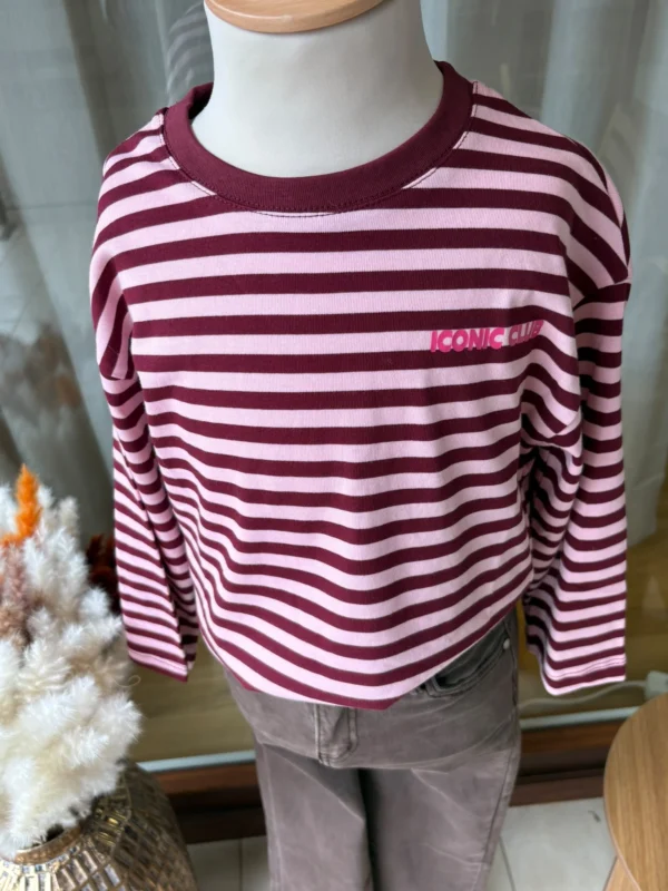 T-shirt ICONIC Rayé Manches Longues | Dream By C