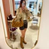 Veste Courte Boutons Dorés Beige | Dream By C