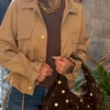 Veste Courte Boutons Dorés Beige | Dream By C