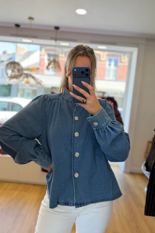 Veste Jean Col Montant Femme | Dream By C