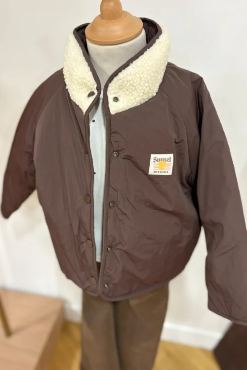 veste-reversible-chocolat-moumoute-enfant-dream- Veste Réversible Moumoute Enfant/Ado | Dream By