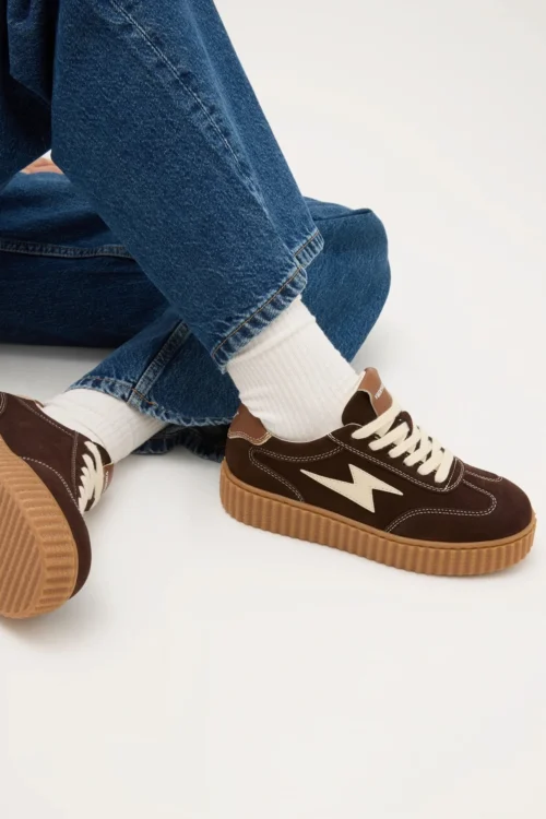 Baskets creepers marron femme | Dream By C
