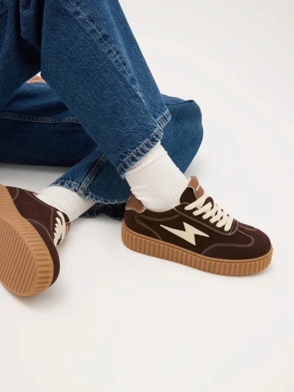 Baskets creepers marron femme | Dream By C