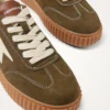 Baskets creepers vert kaki femme Emblem Lace | Dream By C