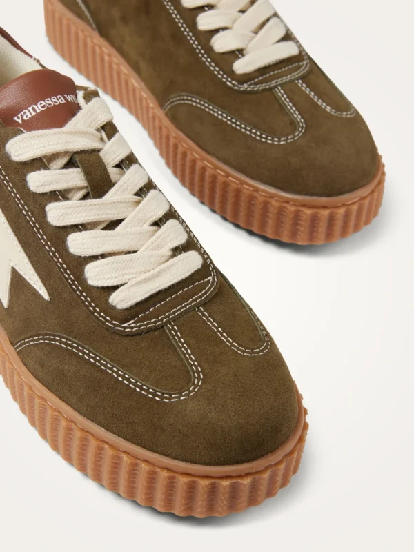 Baskets creepers vert kaki femme Emblem Lace | Dream By C