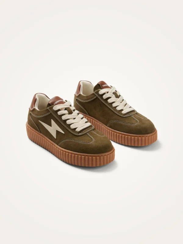 Baskets creepers vert kaki femme Emblem Lace | Dream By C