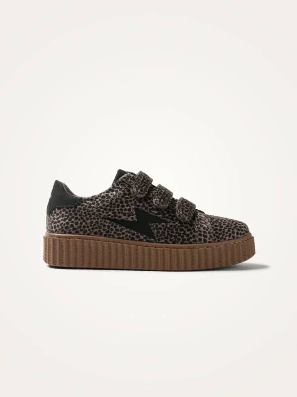 Baskets imprimé guépard taupe MAGGIE Originals | Dream By C