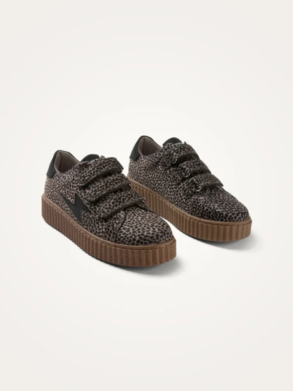 Baskets imprimé guépard taupe MAGGIE Originals | Dream By C