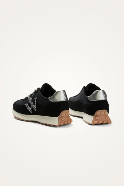 Baskets nylon noir femme FLOW Initials | Dream By C